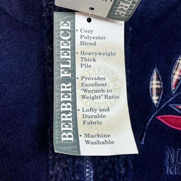 VTG NWT Northern Reflections Cabincore Sherpa Fleece Coat Size M Embroidered - Picture 8 of 15